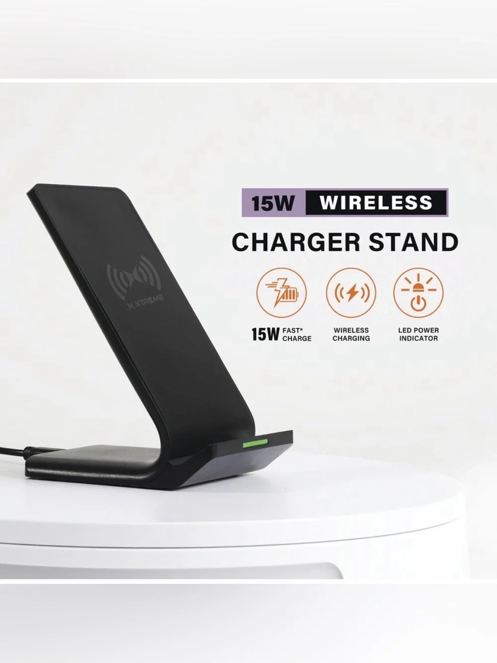 Xtreme™ Power Pro Series 15W Wireless Charger Stand Phone